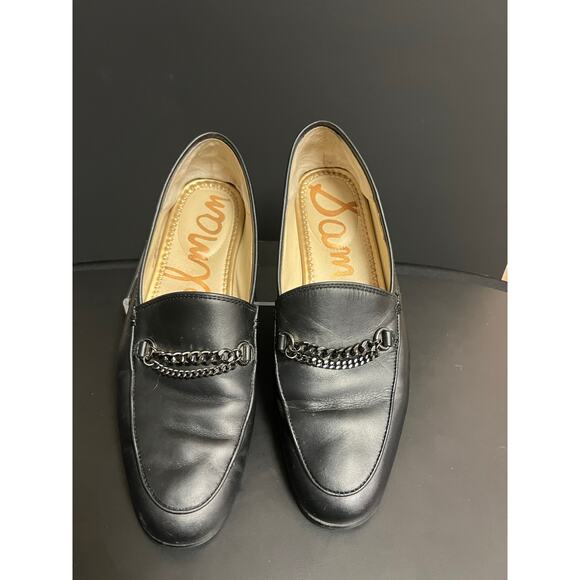 Sam Edelman Black Lorenzo Chain Loafer Size‎ 8 - Picture 1 of 3